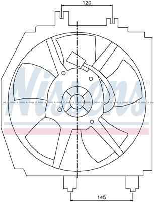 Ventilatoren Nissens Ventilator Mazda Premacy 99-