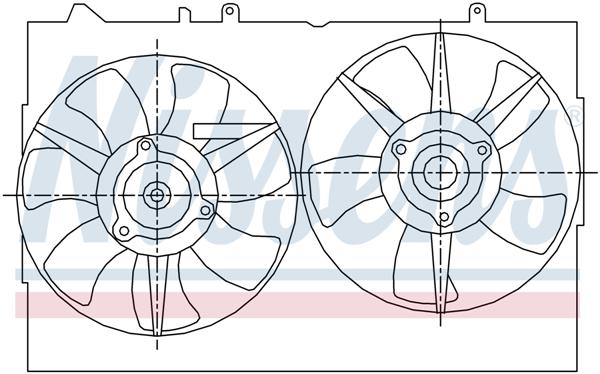 Ventilatoren Nissens Ventilator Mitsubishi OutLander 03-