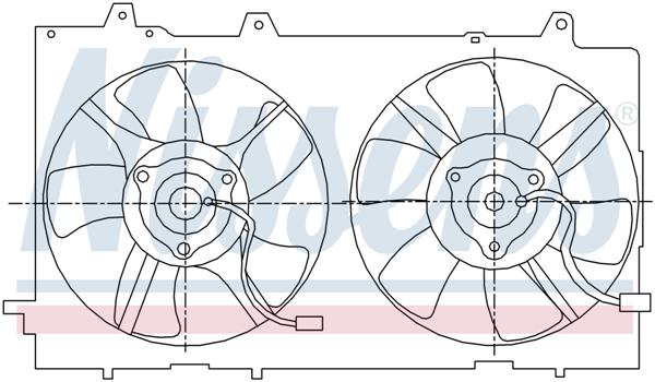 Ventilatoren Nissens Ventilator Subaru Forrester 02-