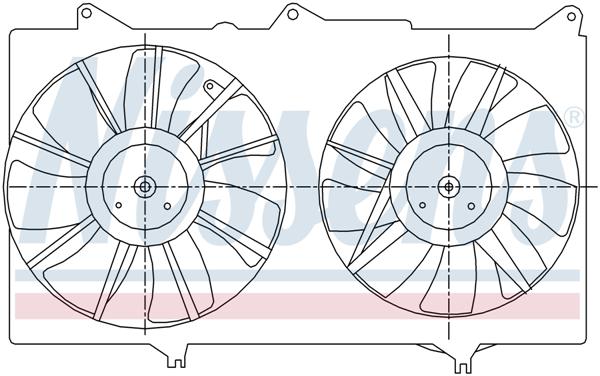Ventilatoren Nissens Ventilator Toyota Camry 3,0 01-