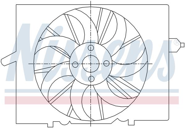 Ventilatoren Nissens Ventilator BMW 5-serie 02-