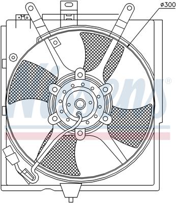 Ventilatoren Nissens Ventilator Volvo S/V40 1,6-2,0 95-99