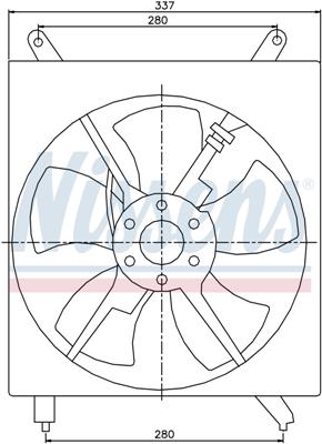 Ventilatoren Nissens Ventilator Toyota Camry 96-
