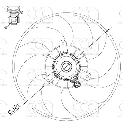 Ventilatoren Nissens Ventilator Citroen Xsara 97-00