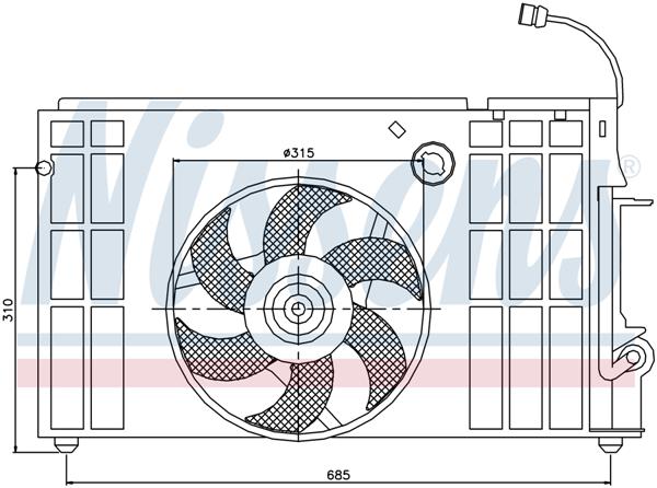 Ventilatoren Nissens Ventilator Citroen Xsara 97-00
