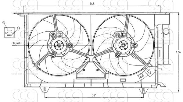 Ventilatoren Nissens Ventilator Citroen Xsara 97-98