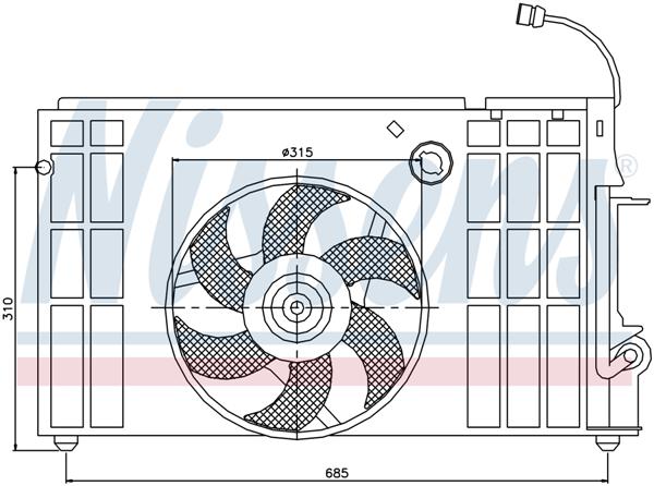 Ventilatoren Nissens Ventilator Citroen Xsara 1,8 97-00
