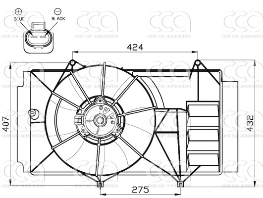 Ventilatoren Nissens Ventilator Toyota Yaris 1.4 D France 99-