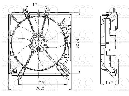 Ventilatoren Nissens Ventilator Toyota Corolla 94-01