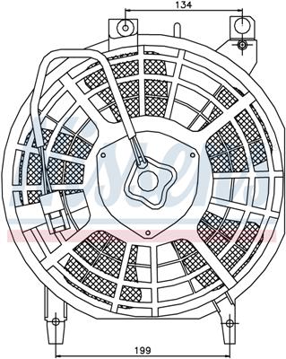 Ventilatoren Nissens Ventilator Toyota Corolla AC-Fan 94-01