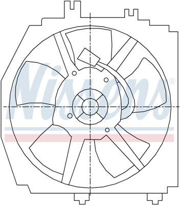 Ventilatoren Nissens Ventilator Mazda 323 1,3-1,8 94-