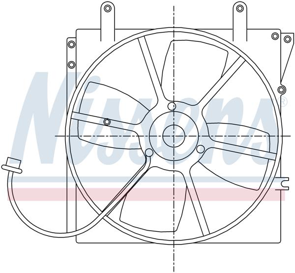 Ventilatoren Nissens Ventilator Mazda 626 1,8-2,0 91-98