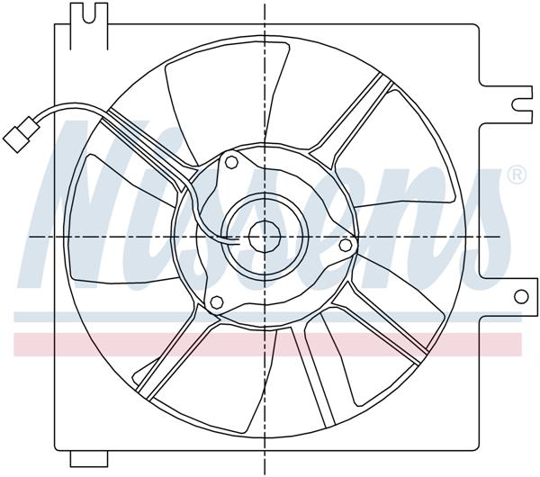 Ventilatoren Nissens Ventilator Mazda 626 1,8-2,0 91-98