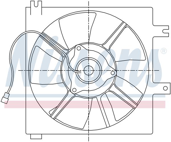 Ventilatoren Nissens Ventilator Mazda 626 1,8-2,5 91-97