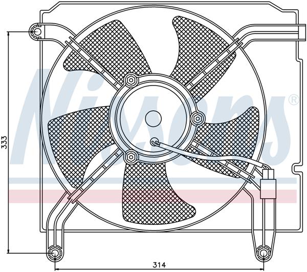 Ventilatoren Nissens Ventilator Daewoo Lanos 97-