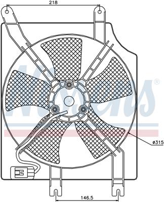 Ventilatoren Nissens Ventilator Chevrolet Tacuma 00-