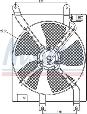 Ventilatoren Nissens Ventilator Chevrolet Lacetti 04-
