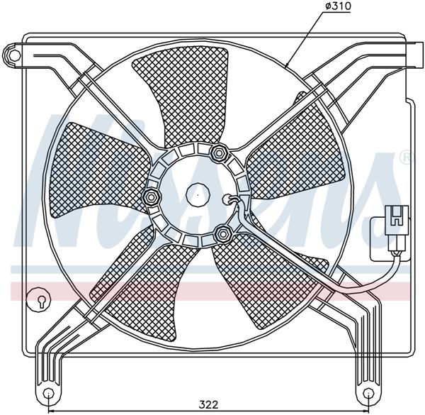 Ventilatoren Nissens Ventilator Daewoo Nubira 97-99