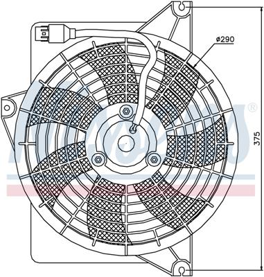 Ventilatoren Nissens Ventilator Hyundai Matrix 1,6-1,8 01-