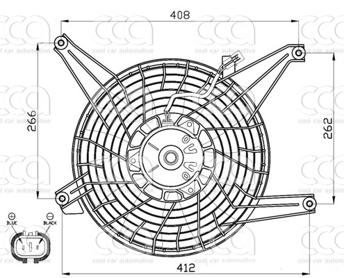 Ventilatoren Nissens Ventilator Mitsubishi Pajero AC-Fan 00-