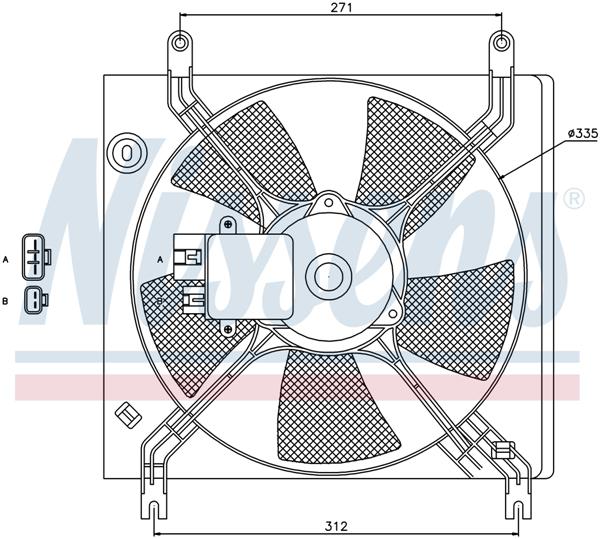 Ventilatoren Nissens Ventilator Chrysler Sebring 00-
