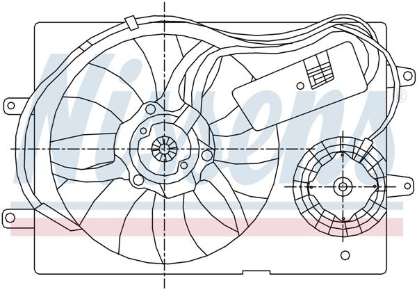 Ventilatoren Nissens Ventilator Lancia Thesis 01-