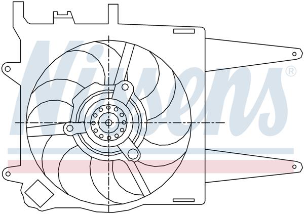 Ventilatoren Nissens Ventilator Fiat Strada 1.2 -AC 99-