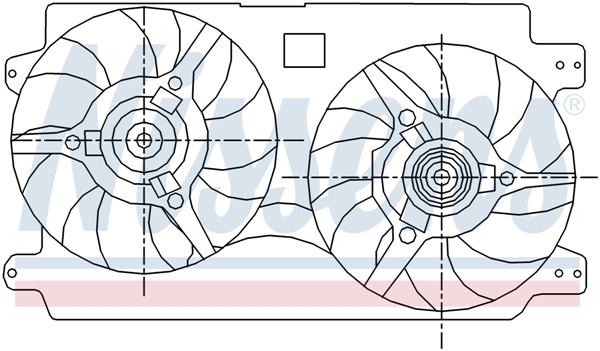 Ventilatoren Nissens Ventilator Lancia Kappa 2.4 D 94-