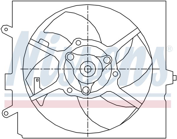 Ventilatoren Nissens Ventilator Mitsubishi Carisma 1.6-1.8 95