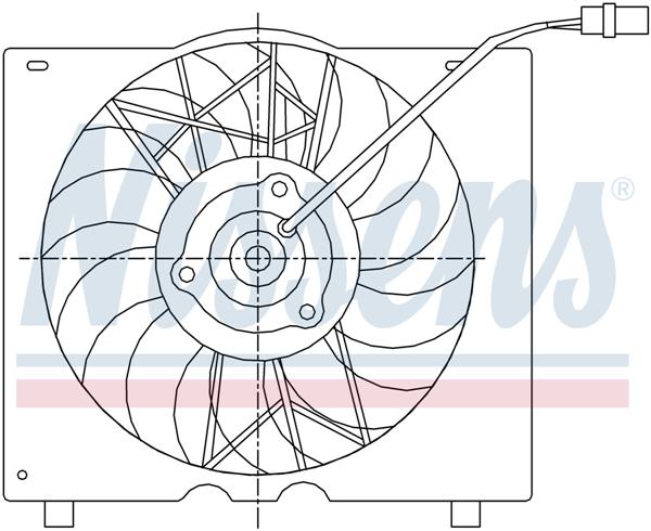 Ventilatoren Nissens Ventilator Jeep Cherokee 4.0 95-