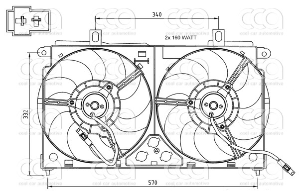 Ventilatoren Nissens Ventilator Peugeot 106 -AC 96-
