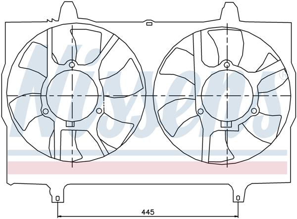Ventilatoren Nissens Ventilator Nissan Serena 96-