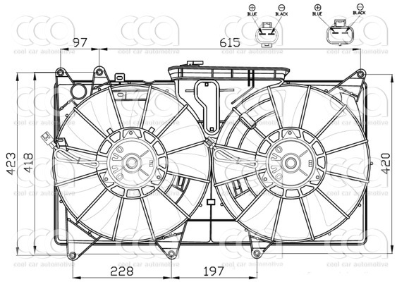 Ventilatoren Nissens Ventilator Lexus IS200 99-