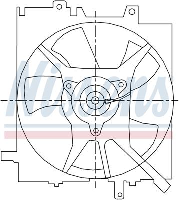 Ventilatoren Nissens Ventilator Subaru Forester 97-