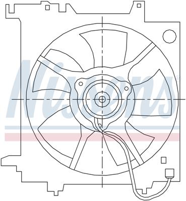 Ventilatoren Nissens Ventilator Subaru Legacy 2.0-2.5 99-