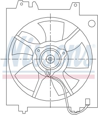 Ventilatoren Nissens Ventilator Subaru Legacy AC-Fan 99-