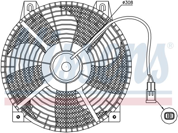 Ventilatoren Nissens Ventilator Suzuki Baleno Wagon 95-