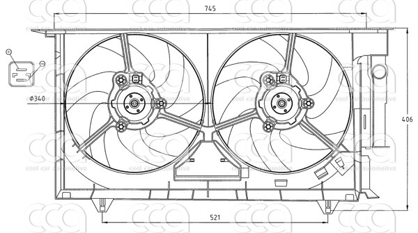 Ventilatoren Nissens Ventilator Peugeot 406 97-
