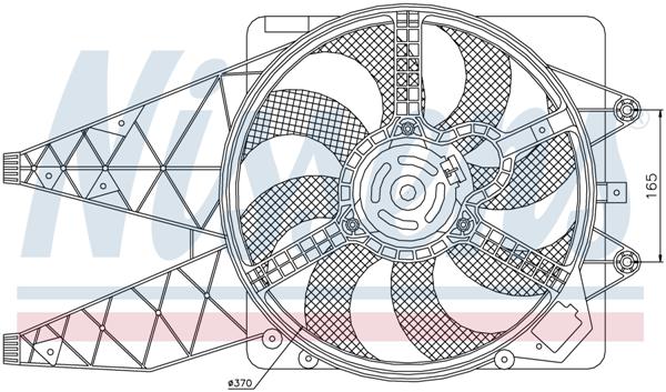 Ventilatoren Nissens Ventilator Fiat Grande Punto 05-