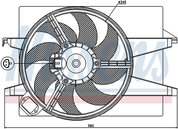 Ventilatoren Nissens Ventilator Ford Fiesta 01-