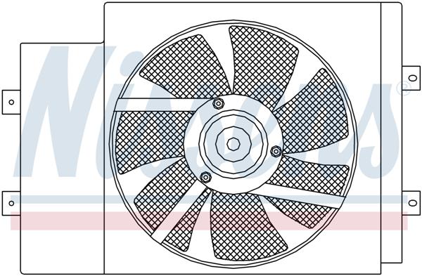Ventilatoren Nissens Ventilator Nissan Micra 94-02