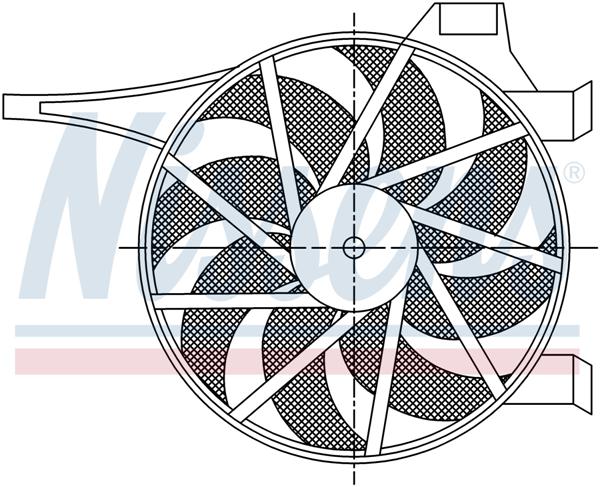 Ventilatoren Nissens Ventilator Opel Corsa C 00-