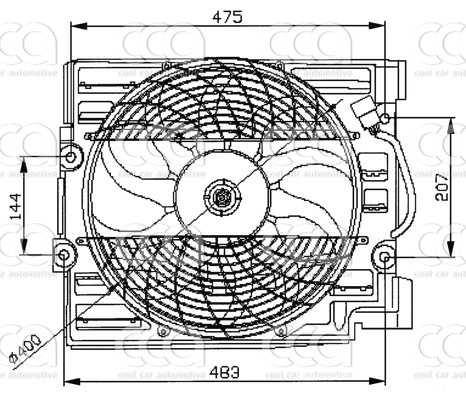 Ventilatoren Nissens Ventilator BMW 5 E39 AC-Fan 95-