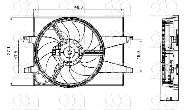 Ventilatoren Nissens Ventilator Ford Fiesta 1.3 EFI 01-