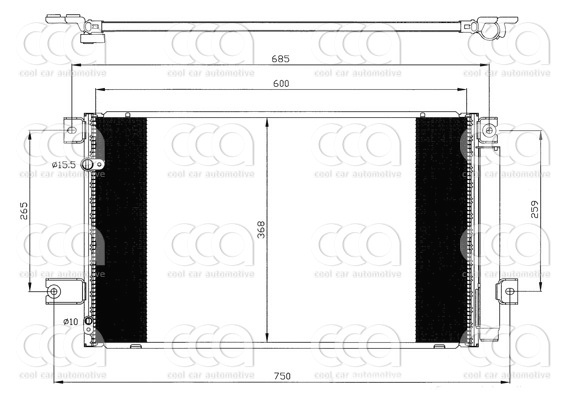 Condensors Nissens Condenser Toyota Avensis 2.2 D 03-