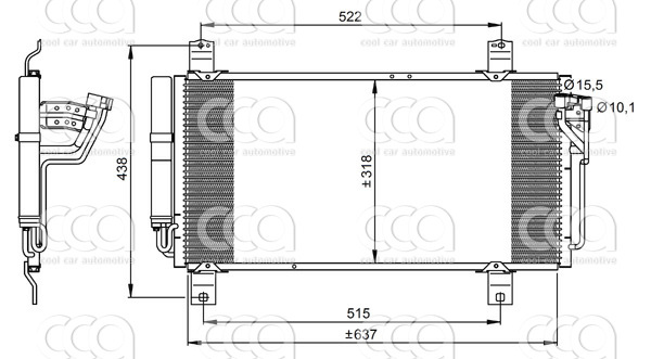 Condensors Nissens Condenser Mazda 6 07-