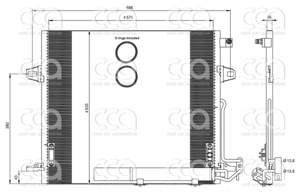 Condensors Nissens Condenser Mercedes M-Class 05-