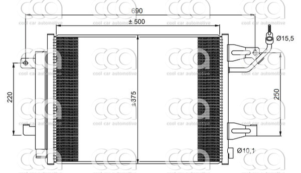 Condensors Nissens Condenser Mitsubishi Colt 04-