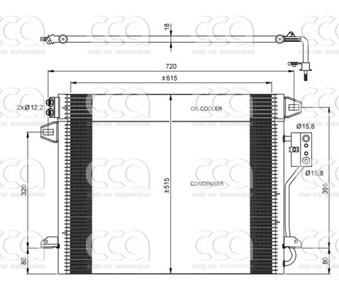 Condensors Nissens Condenser Chrysler Voyager 2.8 D 08-
