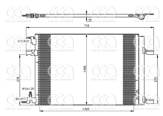 Condensors Nissens Condenser Opel Astra J 09-